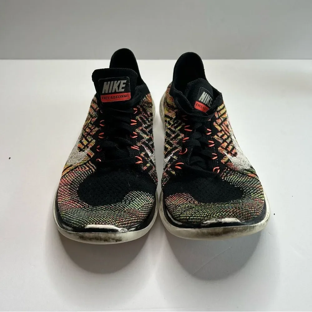 Nike free 4.0 Multicolor Flyknit athletic shoes Sneakers women’s 7.5